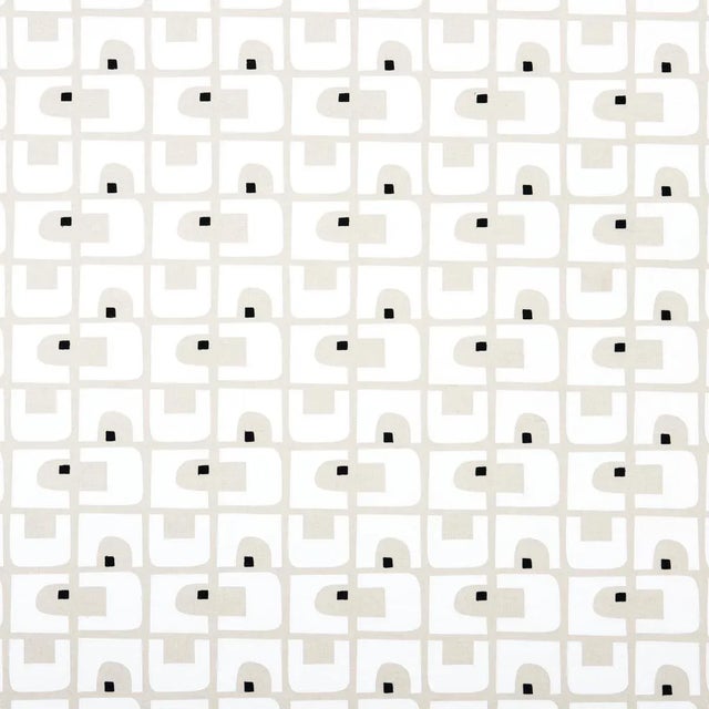 Sample - Schumacher X Hadiya Williams Den Applique Fabric in Cumin For Sale