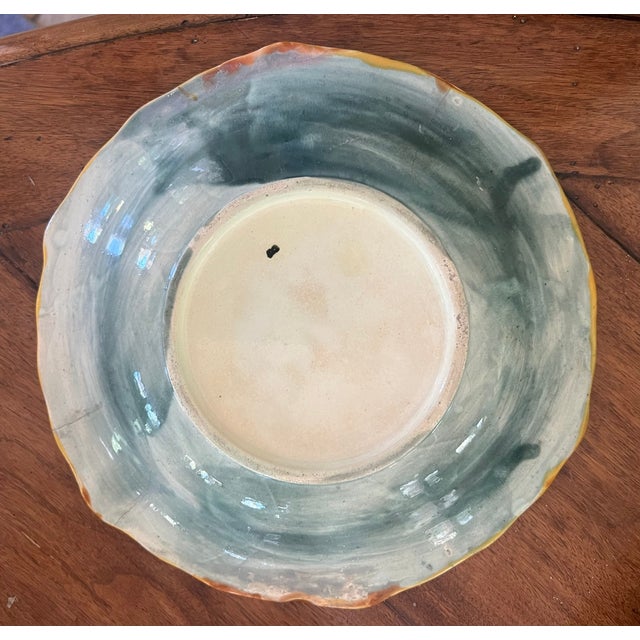 Wedgwood Majolica Bowl by Wedgwood, C. 1880's For Sale - Image 10 of 10