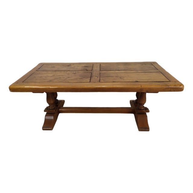 Oak Monastery Coffee Table, 1970s For Sale