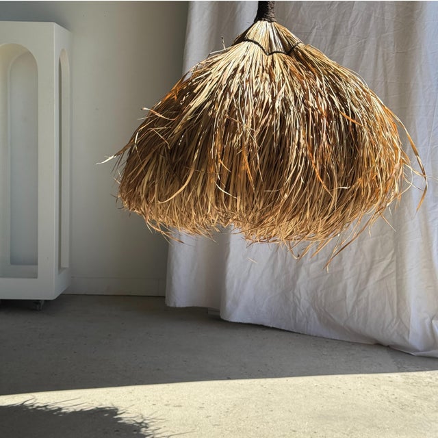 Pendant Light or Lampshade in Alang Alang Fibers For Sale - Image 11 of 15
