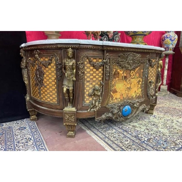 Large Hall Chest of Drawers, 1870 For Sale - Image 3 of 8