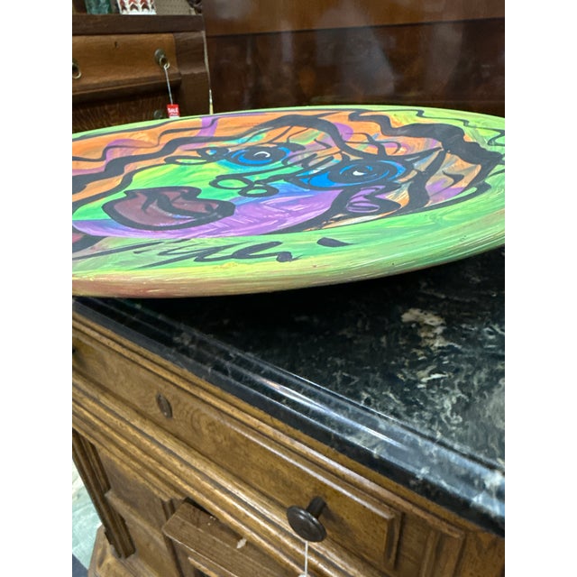 1970s Peter Keil Original Abstract Pottery Charger Bowl Sculpture For Sale In Atlanta - Image 6 of 7