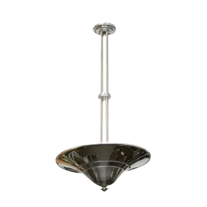 1930s Art Deco Saucer Ceiling Pendant Lamp Multiples, 5 Available