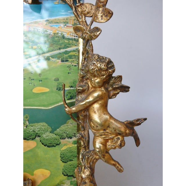 Biedermeier Picture Frames Amor in Bronze, Set of 2 For Sale - Image 14 of 18