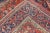 Textile Antique Persian Karajeh Rug With Three Geometric Medallions in Rust & Blue For Sale - Image 7 of 8
