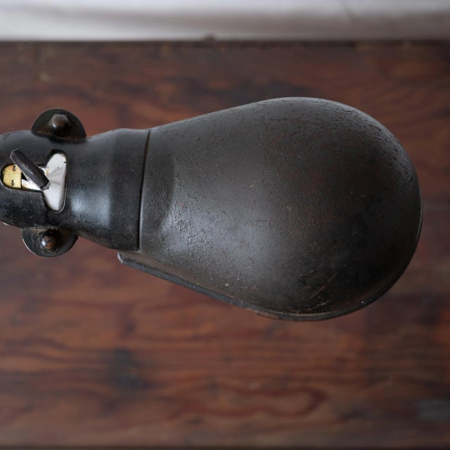 Industrial Console Table With Lamp, C.1930s For Sale - Image 10 of 10