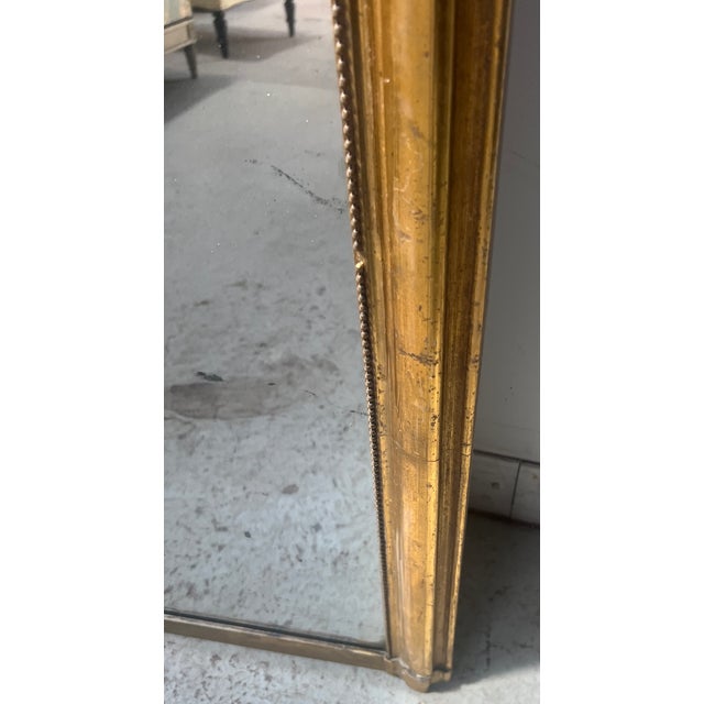 Rococo Style Gilded Mirror in Wood and Gilded Stucco, 1800s For Sale - Image 13 of 13