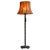 Floor Lamp in Hand-Carved Wood with Leather Shade, Early 20th Century For Sale - Image 13 of 13