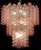 Three-Tier Murano Glass Tube Chandelier with 48 Pink Glasses, 1989 For Sale - Image 12 of 18