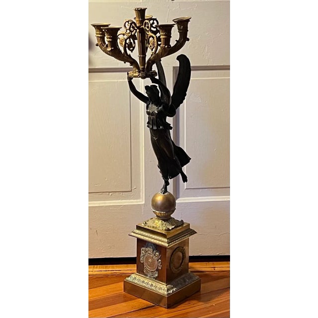Antique Monumental Early 19th Century French Empire Gilt Bronze Candelabra Attributed to Pierre Philippe Thomire For Sale - Image 12 of 12