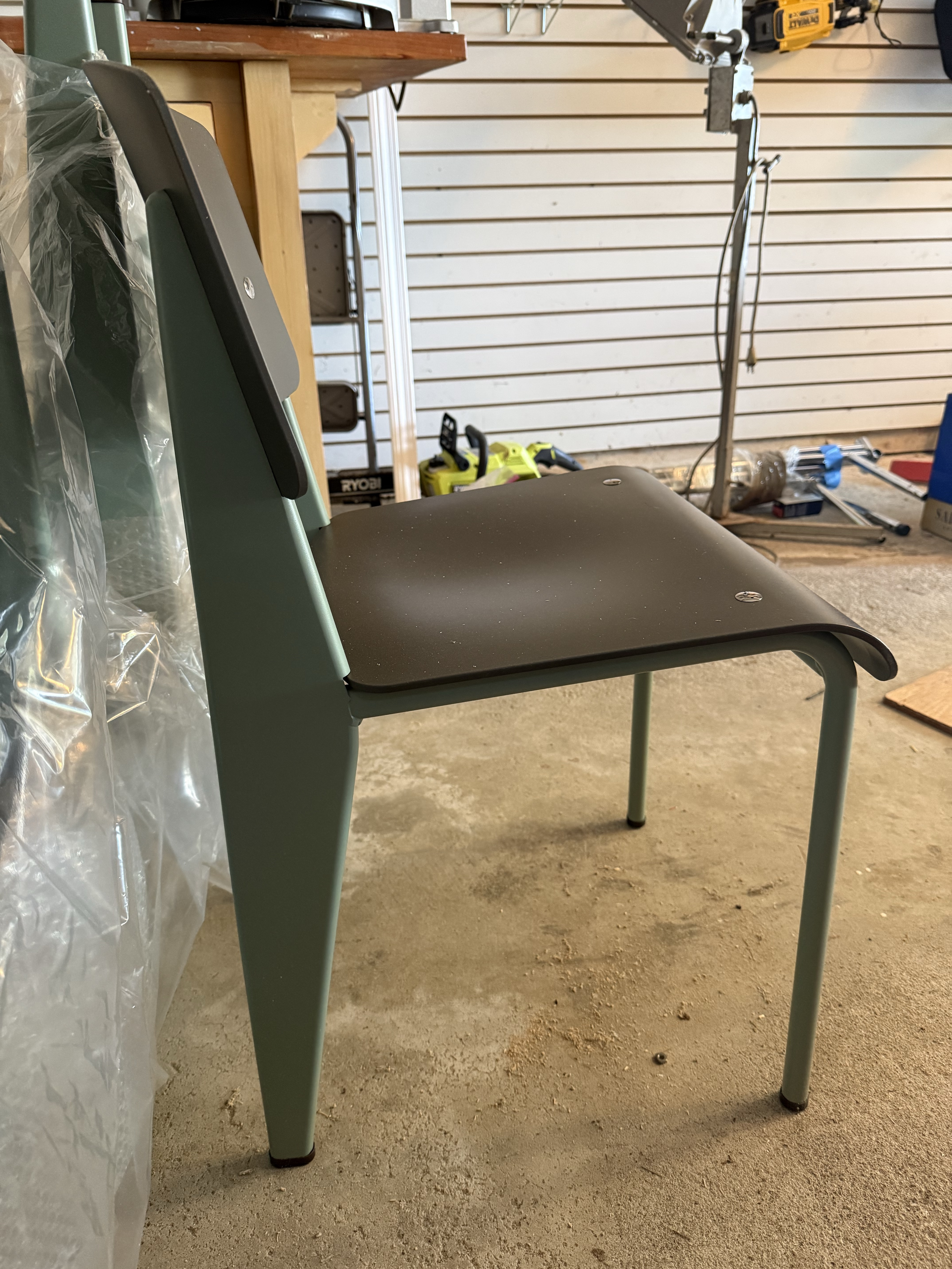 Jean Prouvé Vitra Standard Sp Chairs Set of 8 Jean Prouvé New Open Box Made in