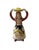 This charming vintage Italian ceramic candlestick showcases the vibrant artistry of traditional majolica pottery....