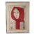Mid 20th Century "The Red Shawl" Irving Amen Modernist Figurative Numbered Print, Framed For Sale