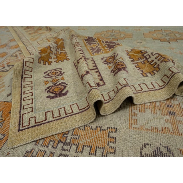 Textile Turkish Oushak Rug 10'5" x 14'1" For Sale - Image 7 of 7
