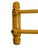 Mid 20th Century Vintage French Provincial Faux Bamboo Carved Wood Double Towel Rack For Sale - Image 5 of 17