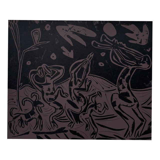 Picasso, Danse Nocturne Avec un Hibou, 1962, Paper For Sale