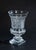 Handcrafted in Italy, this elegant clear crystal vase features a classic flared urn silhouette with intricate hand-cut...