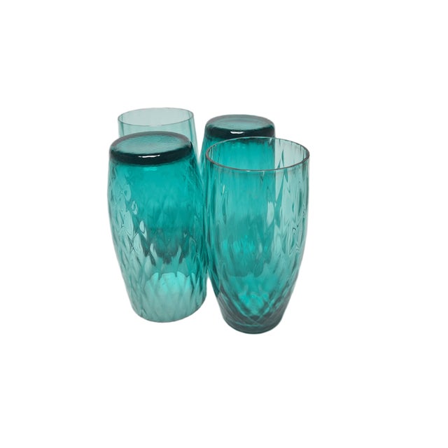 Vintage Cocktail Glasses by Sarnecki for Krosno Glassworks, Poland, 1970s, Set of 4 For Sale - Image 9 of 13