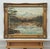 Mountain Lake Forest Landscape Scene - Vintage 20th Century Oil Painting 1970 For Sale - Image 16 of 17