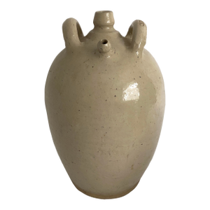 1800s European Stoneware Flagon Jug