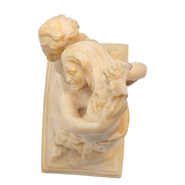 Late 20th Century Italian Classical Nude Sculpture of Apollo and Daphne – 12” Vintage Resin Art For Sale - Image 5 of 12