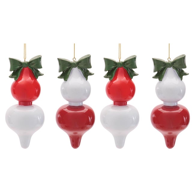 2020s Resin Finial Ornaments (Set of 4) For Sale - Image 5 of 5
