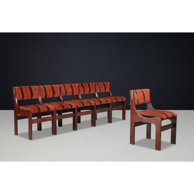 Sculptural Model 273 Dining Chairs by Franco Asnaghi, Italy, 1966, Set of 6 For Sale - Image 6 of 15