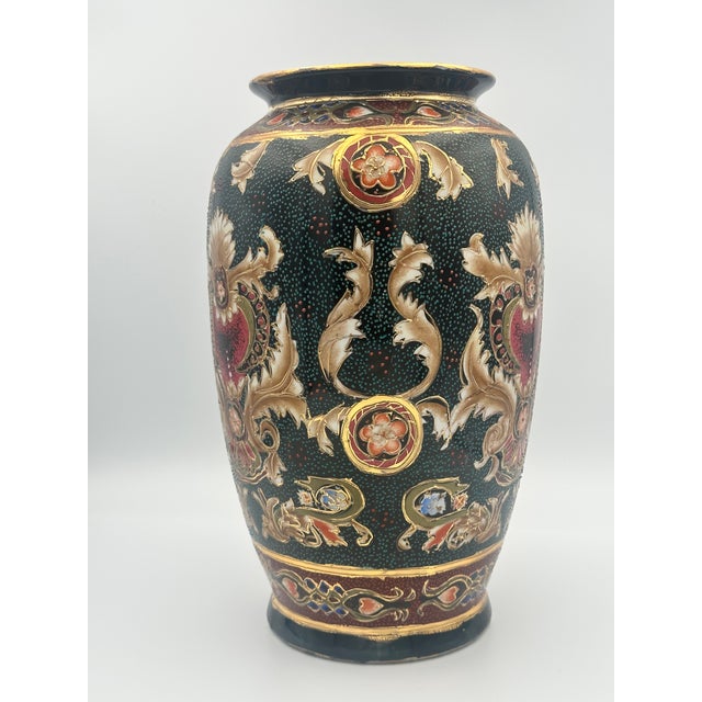 Vintage Chinese Porcelain Vase | Famille Noire Style For Sale In Detroit - Image 6 of 10