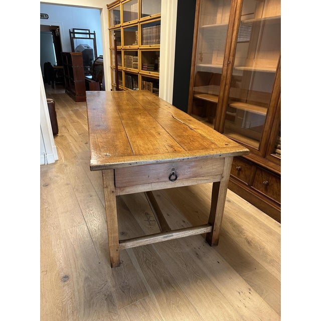 Vintage French Cherrywood Farmhouse Table For Sale - Image 10 of 17