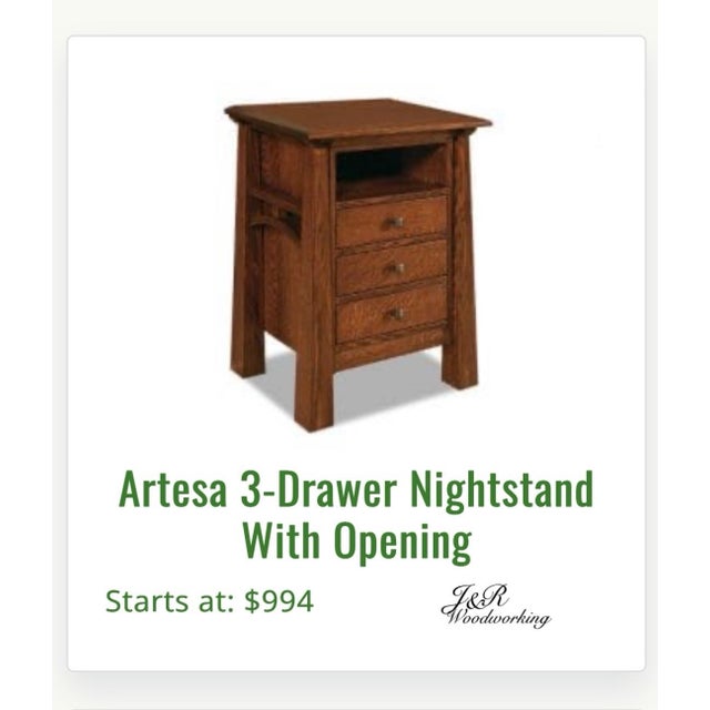 this is an amish made nightstand made of rustic cherry hardwood. originally went for around $1000 three years ago.you can...