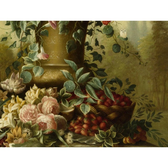 Carlo De Tommasi, Flowers, Oil on Canvas, 2018 For Sale - Image 3 of 7