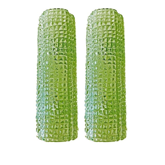 Early 21st Century Italian Green Murano Glass Crocodile Wall Sconces by Simoeng, Set of 2 For Sale - Image 5 of 7