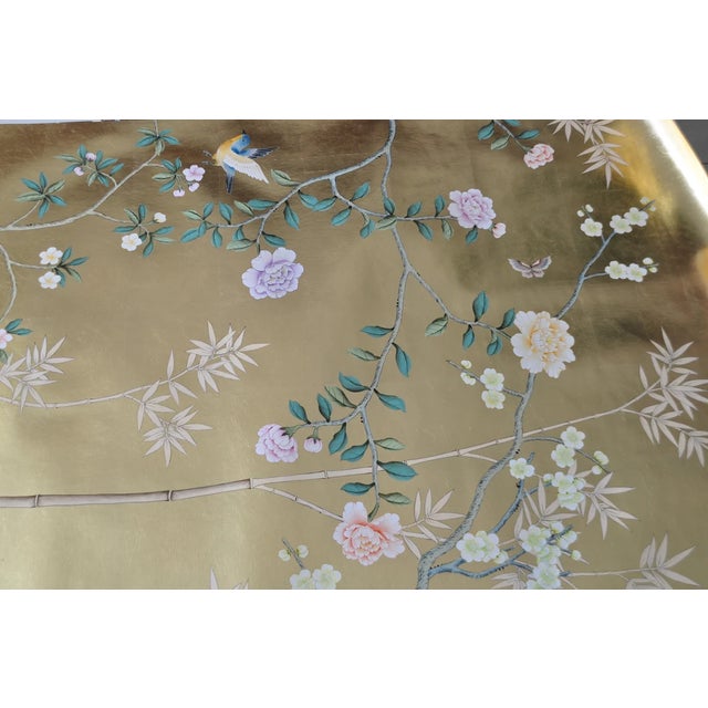 Hand-Painted Chinoiserie Wallpaper For Sale - Image 4 of 7