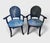 Dorothy Draper Pair of Lacquered Vintage Italian Hand Carved Grotto Chairs For Sale - Image 4 of 16