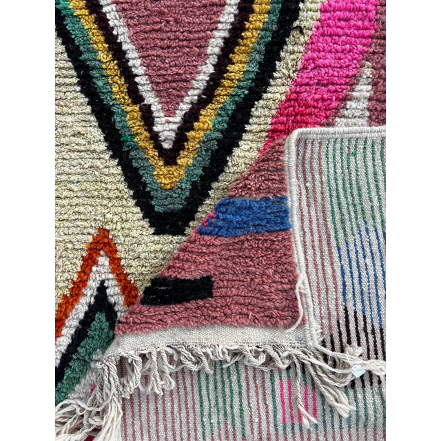 Abstract Geometric Handwoven Wool, 1990s For Sale - Image 10 of 12