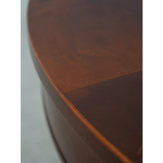 Wood Baker Round Mahogany Center Parlor Table For Sale - Image 7 of 12