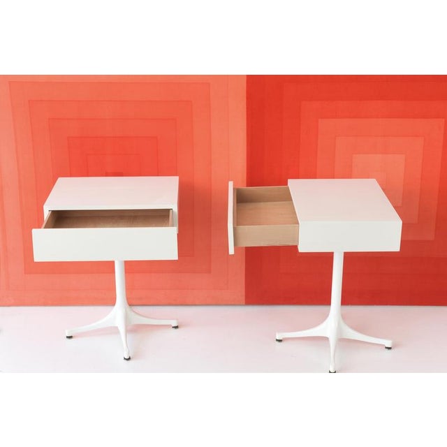 Pedestal End Tables by George Nelson for Vitra / Miller, Germany, 1956, Set of 2 For Sale - Image 5 of 11