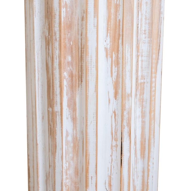 Pair of Neoclassical Fluted Whitewashed Wood Columns For Sale - Image 16 of 16