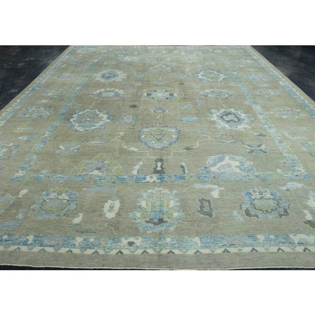 Turkish Oushak Rug 11'9" x 14'8" #18070 Explore a curated collection of hallway runners, wool rugs, and handmade...
