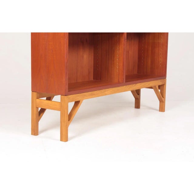 Børge Mogensen Mid-Century Danish Teak Bookcase by Børge Mogensen for FDB For Sale - Image 4 of 9
