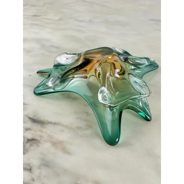Green Mid-Century Murano Glass Bowl, 1960s For Sale - Image 8 of 9
