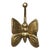Late 20th Century Brass Butterfly Wall Hook For Sale