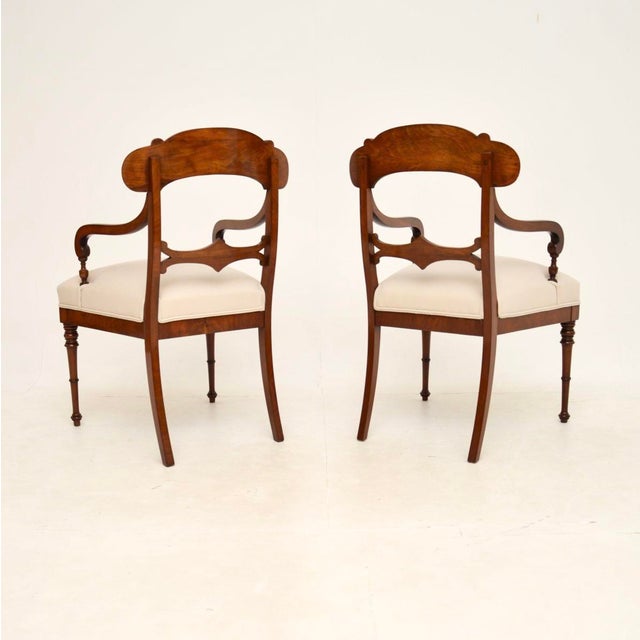 Antique Swedish Armchairs, 1850s, Set of 2 For Sale - Image 4 of 10