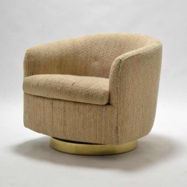 Milo Baughman Barrel Back Lounge Chair by Thayer Coggin For Sale - Image 9 of 9