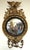 American 19th Century Federal Convex Bullseye Mirror With Eagle Pediment and Three Candle Holders For Sale - Image 3 of 18