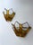 Metal Pair of Hammered Glass Wrought Iron Sconces by Longobard, Italy, 1970s For Sale - Image 7 of 12