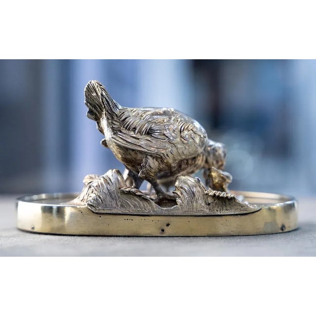 Edmond Lhote, Sculpture Group, 1910, Sterling Silver For Sale - Image 3 of 8