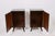 Swedish Moderne Dark Walnut Bedside Cabinets, 1940s - A Pair For Sale - Image 9 of 13