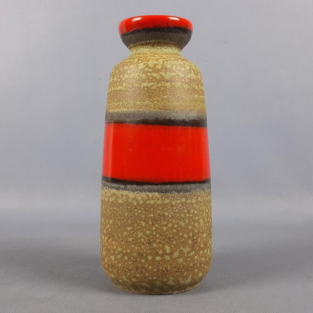 West German Ceramic Vase from Scheurich, 1960s For Sale - Image 4 of 13
