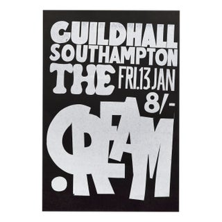 Cream Original Vintage UK Concert Poster, Guildhall, Southampton, 1967 For Sale